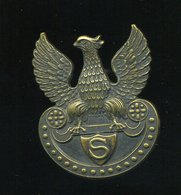 I.VH   " S " , Sapkajelvény, Szép állapotban, Tűhiány  /  WW I. "S" Hat Pin In Nice Condition, Needle Shortage - 1914-18