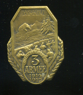 I.VH K.u.K. Karpathen 3. Armée , Sapkajelvény, Szép állapotban  /  WW I. K.u.K. Karpathen 3. Armée Hat Pin In Nice - Army