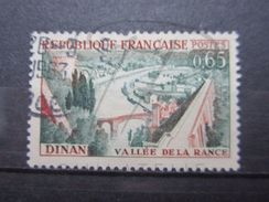 VEND TIMBRE DE FRANCE N° 1315 , HAUT DU PONT BRISE !!! - Usados