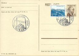 Turkey; 1956 Postal Stationery Isfila AN 187 - Entiers Postaux