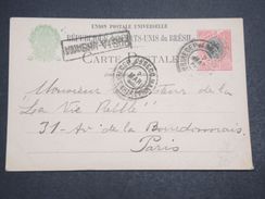 BRÉSIL - Entier Postal De Bahia Pour La France - L 10270 - Entiers Postaux