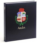 DAVO 1041 Luxus Binder Briefmarkenalbum Aruba I - Formato Grande, Fondo Negro