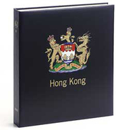 DAVO 12543 Luxus Binder Briefmarkenalbum Hong Kong III (GB) - Grand Format, Fond Noir