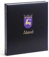 DAVO 1341 Luxus Binder Briefmarkenalbum Aland I - Formato Grande, Sfondo Nero
