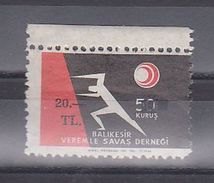 AC - TURKEY CHARITY STAMP  - BALIKESIR ASSOCIATION OF THE FIGHT WITH TUBERCULOSIS MNH - Wohlfahrtsmarken