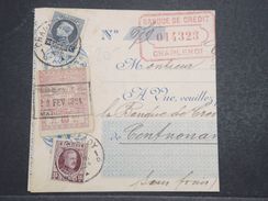 BELGIQUE - Fiscal + Timbres Sur Document ( Chèque ) En 1924 - L 10302 - Documentos