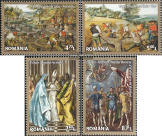 Romania 6851-6854 (complete Issue) Unmounted Mint / Never Hinged 2014 Visual Art - Nuovi