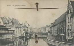 GAND : Quai De La Gare - TRES RARE CPA A SYSTEME - Gent