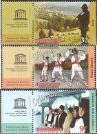 Romania 6843-6845 With Zierfeld (complete Issue) Unmounted Mint / Never Hinged 2014 UNESCO Welterbe - Unused Stamps