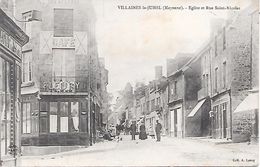 VILAINES-la-JUHEL - 53 ) - Eglise Et  Rue Saint Nicolas - Villaines La Juhel