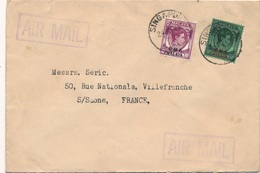 Lettre Malaya Singapore BMA Pour La France - Straits Settlements