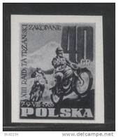 POLAND 1955 12TH TATRA MOUNTAINS MOTORCROSS RACE 60g BLACK PRINT Motorbike Motor Bike Racing Motorcycle Cycle Mountain - Variétés & Curiosités