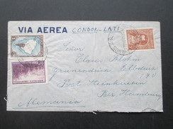 Argentinien 1940 Via Aerea Condor Lati - Post Steinkirchen Bez. Hamburg. Zensur Der Wehrmacht! Geöffnet - Covers & Documents