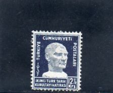 TURQUIE 1937 * - Unused Stamps