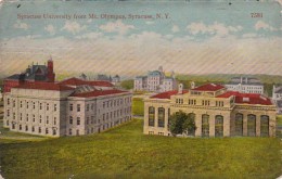 New York Syracuse University From Mount Olympus 1917 - Syracuse