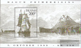 Iceland Block24 (complete Issue) Unmounted Mint / Never Hinged 1999 Historical Sailboats - Blokken & Velletjes