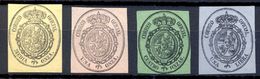 1855 , ESCUDO DE ESPAÑA , SERVICIO OFICIAL , ED. 35 / 38 ** , (*) - Nuevos