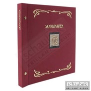 Schaubek Ds0028 Cloth Screw Post Binder, Reprint Edition Skandinavien - Large Format, Black Pages