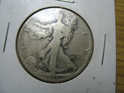 US USA 50 CENTS HALF DOLLAR 1918 LIBERTY WALKING SILVER DEL 2017/1 NUM 7 - 1916-1947: Liberty Walking (Libertà Che Cammina)