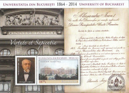 Romania Block598 (complete Issue) Unmounted Mint / Never Hinged 2014 150 Years University - Nuovi