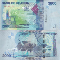 Uganda Pick-number: 50c Uncirculated 2015 2.000 Shillings - Oeganda