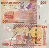 Uganda Pick-number: 49d Uncirculated 2015 1.000 Shillings - Ouganda