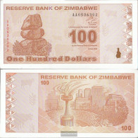 Zimbabwe Pick-number: 97 Uncirculated 2009 100 US Dollars - Simbabwe