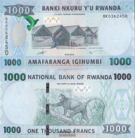 Rwanda Pick-number: 39 Uncirculated 2015 1.000 Francs - Ruanda