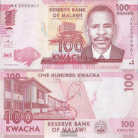 Malawi Pick-number: 59b Uncirculated 2013 100 Kwacha - Malawi