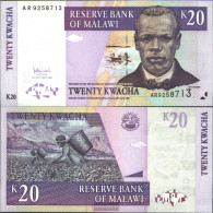 Malawi Pick-number: 52b Uncirculated 2006 20 Kwacha - Malawi