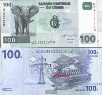 Kongo (Kinshasa) Pick-number: 92A Uncirculated 2000 100 Francs Elephant - Unclassified