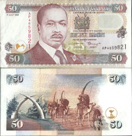 Kenya Pick-number: 36a1 Uncirculated 1996 50 Shillings - Kenya