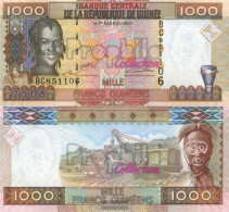 Guinea Pick-number: 40 Uncirculated 2006 1.000 Francs - Guinee