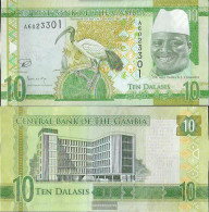 Gambia Pick-number: 32 Uncirculated 2015 10 Dalasis - Gambie