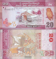 Sri Lanka Pick-number: 123a Uncirculated 2010 20 Rupees - Sri Lanka