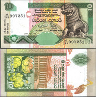 Sri Lanka Pick-number: 108b Uncirculated 2001 10 Rupees - Sri Lanka