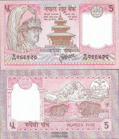 Nepal Pick-number: 30b, Signature 13 Uncirculated 1987 5 Rupees - Nepal