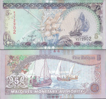 Maldives Pick-number: 18e Uncirculated 2011 5 Rufiyaa - Maldiven