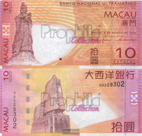 Macao Pick-number: 80a Uncirculated 2005 10 Patacas - Macau