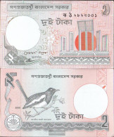 Bangladesh Pick-number: 6C L Uncirculated 2008 2 Taka - Bangladesch