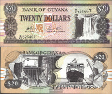 Guyana Pick-number: 30d, Signature 13 Uncirculated 1996 20 Dollars - Guyana