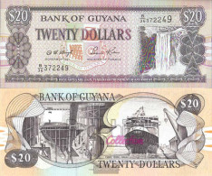 Guyana Pick-number: 30b2, Signature 12 Uncirculated 1996 20 Dollars - Guyana