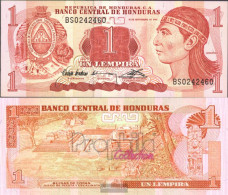 Honduras Pick-number: 71 Uncirculated 1992 1 Lempira - Honduras