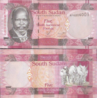 South-Sudan Pick-number: 6 Uncirculated 2011 1 Pound - Soedan