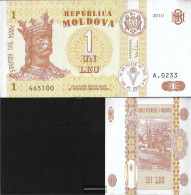 Moldawien Pick-number: 8h Uncirculated 2010 1 Leu - Moldavie