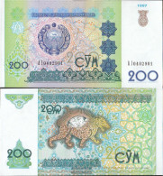 Uzbekistan Pick-number: 80 Uncirculated 1997 200 Sum - Ouzbékistan