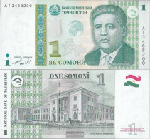 Tajikistan Pick-number: 14A Uncirculated 1999 1 Somoni - Tadjikistan