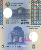 Tajikistan Pick-number: 11a Uncirculated 1999 5 Diram - Tadjikistan