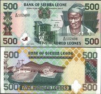 Sierra Sierra Leone Leone Pick-number: 23b Uncirculated 1998 500 Leones - Sierra Leona