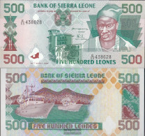 Sierra Leone Pick-number: 23a Uncirculated 1995 500 Leones - Sierra Leone